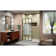 French Linea 34"W x 72"H Screen Frameless Fixed Glass Panel