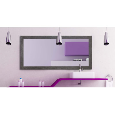Alacazar Engineered Wood Flat Wall Mirror