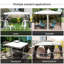 10 pi. L 10 pi. D Pavillon de jardin en métal galvanisé