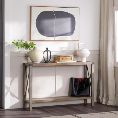 Larenda Entryway Table with Open Shelf Storage
