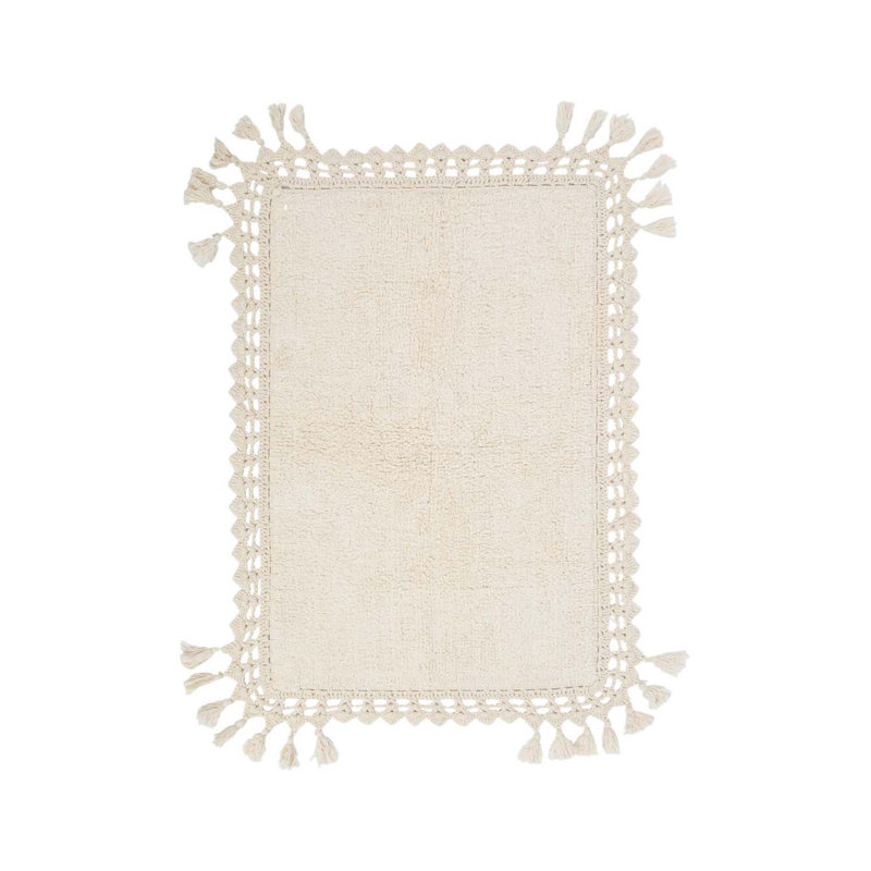 Tapis de bain Maez, Crème