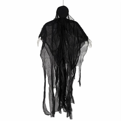 Halloween Decorations Grim Reaper 130cm Black Polyester Foam