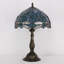 Lampe de table Tiffany en verre coloré 12 x 12 x 19 pouces (style libellule)-331287536