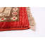 Tapis rouge / brun en laine noué à la main de conception unique 8 pi 10 po x 11 pi 3 po New Age Chobi