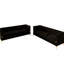 Mid-Century Modern Luxury 3-Velvet Black 2pc, Comfort and Elegance, Kd For Living Room