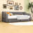 Expandable Twin XL to King Upholstered Daybed with Tuft Backrest and 2 Storage Drawers-468791704
