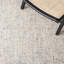Tapis gris clair / ivoire en laine tissé à la main et à plat-1095802915