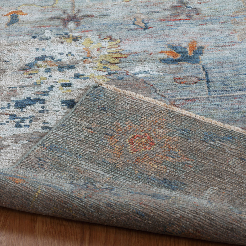 Heritage Bloom Hand Knotted Area Rug, Rectangle 2' x 3'