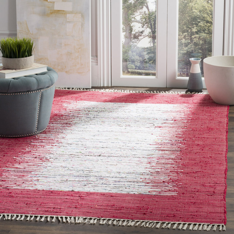 Ceniceros Cotton Hand Woven Area Rug, Rectangle 152 x 244 cm