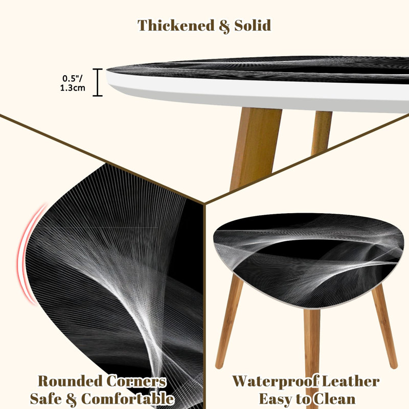 Ensemble de 2 tables basses gigognes Triangle