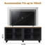 Elegant Sideboard For Dining Room, 70" Tv Accommodation, Black And Walnut, Adjustable Shelf Buffet Cabinet With Customizable Storage,