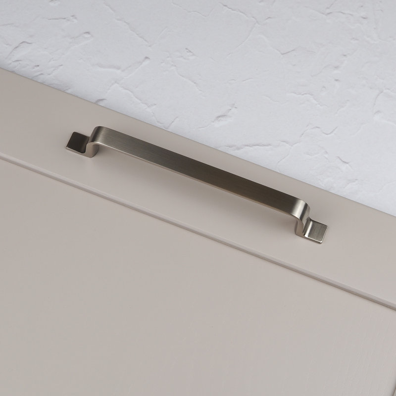Strap Style Bar Handles in Multiple Finishes, Brushed Nickel, 160mm