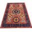 Tapis rouge et bleu marine noué à la main de haute qualité