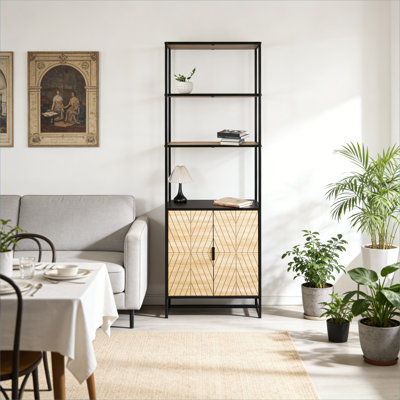 Bibliothèque ouverte à 6 niveaux Coastal Modern