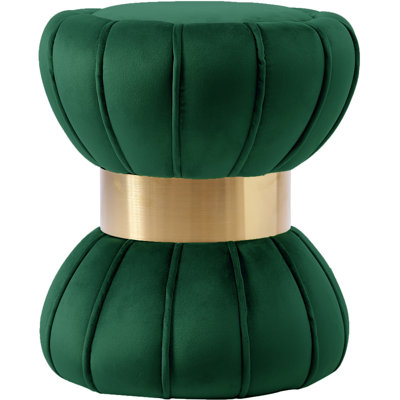 Cerjio Velvet Ottoman
