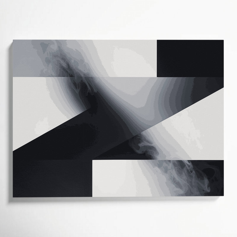 Minimalisme 77, art mural sur toile grise