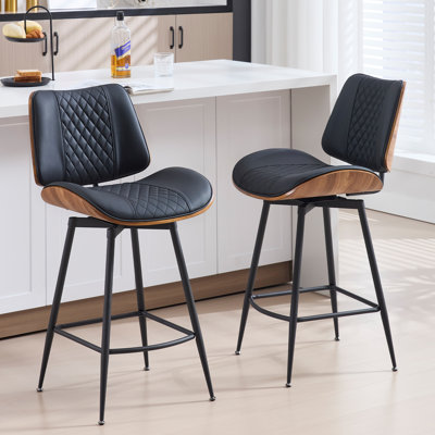 26" Modern Swivel Counter Stool
