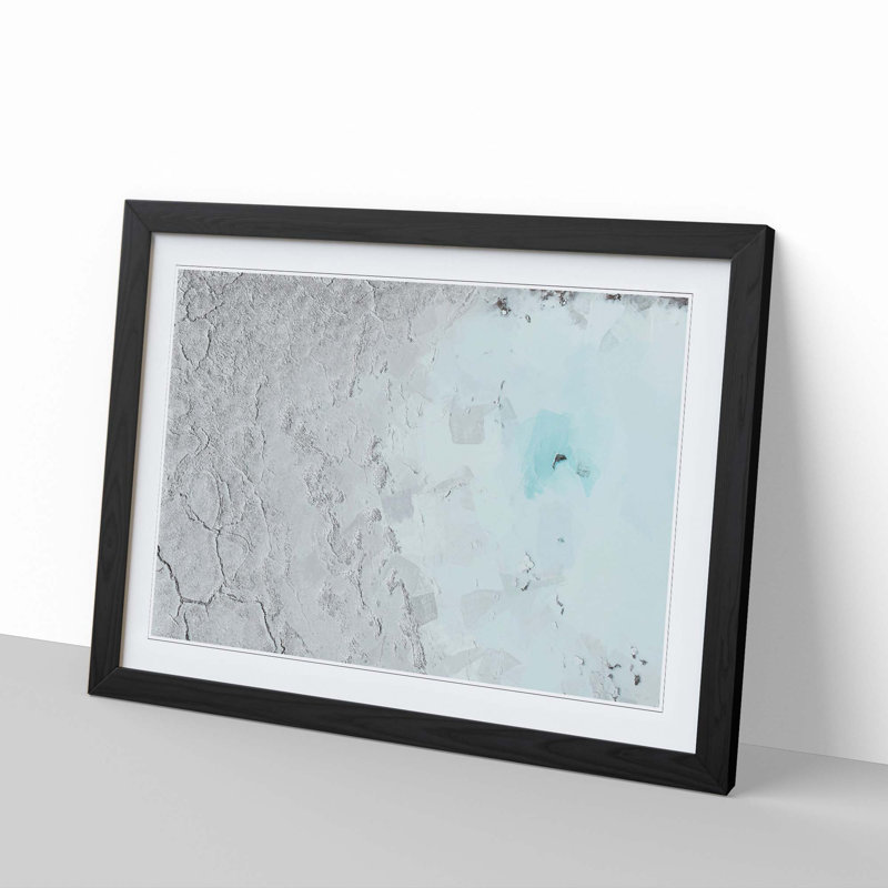 With Your Memories in Abstract - Picture Frame Painting Print, 60cm H x 91cm W x 2cm D, Black