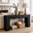 63-Inch Long Sofa Table, Farmhouse Wood Console Entryway Table-1813103692