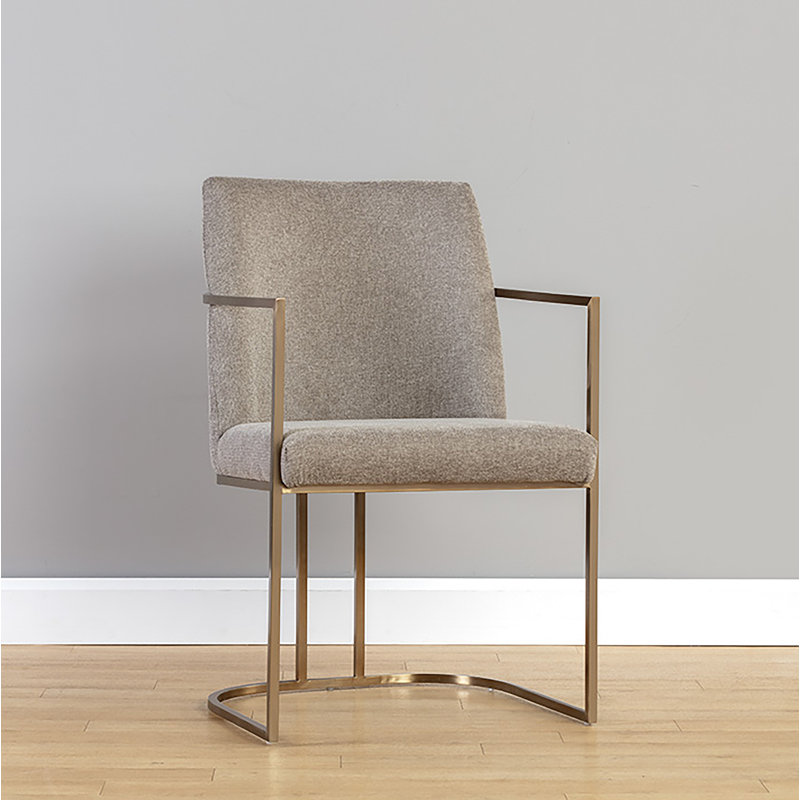Rayla Upholstered Arm Chair, Beige