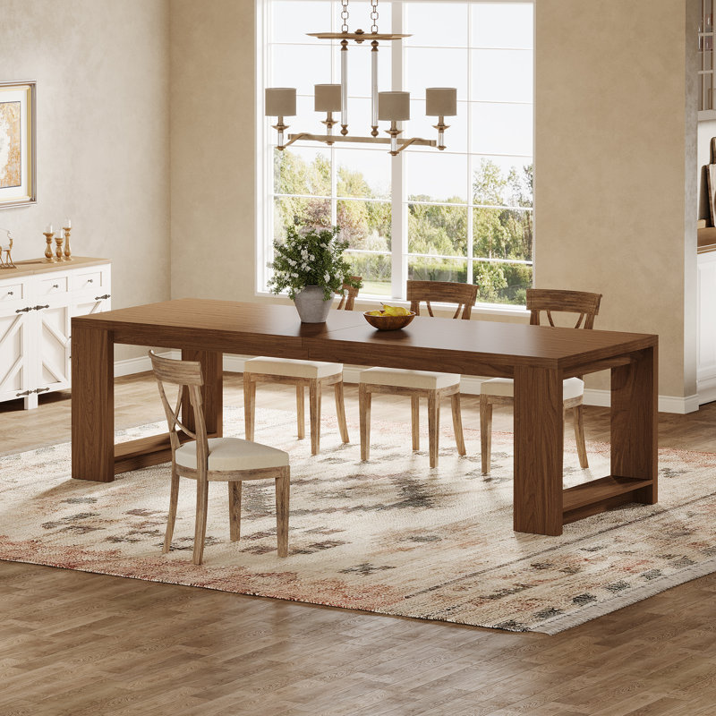 86.6 Inch Extra Long Dining Table For 6-8