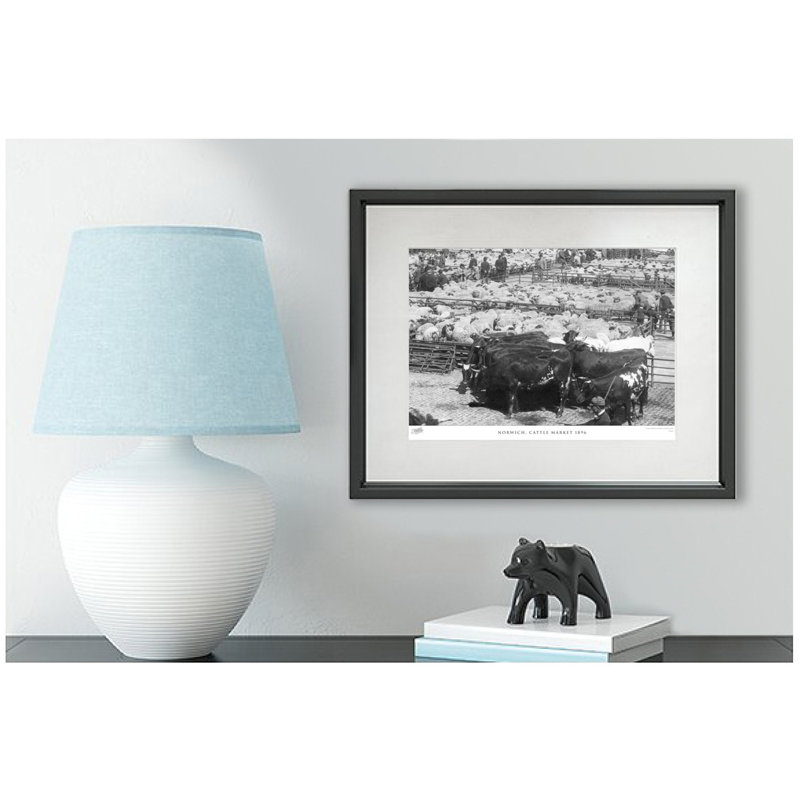 Norwich, Cattle Market 1896 by Francis Frith - Single Picture Frame Print, 45cm H x 60cm W x 2.3cm D