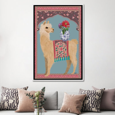 «Llama Chinoiserie 3» par Fab Funky - impression d'art graphique