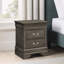 Table de chevet 2 tiroirs Temara Grey-1483977457