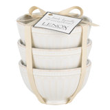Lenox French Perle Groove 3 Piece Dessert Bowl Set