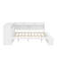 Lit de jour avec armoires de rangement, range-chaussures, structure en bois de pin massif avec ports USB-956259236