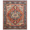 Serapi Heritage Hand-Knotted Wool Medallion Area Rug in Red