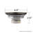 Basket Strainer Grid Kitchen Sink Drain-26003833