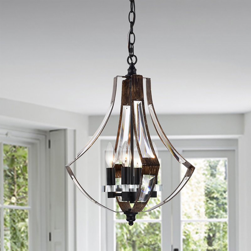 Lustre suspendu 15 lumières Mid-Century 15 pouces