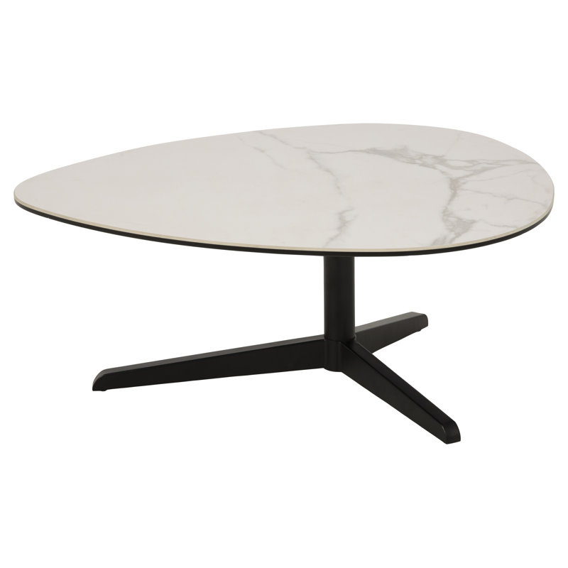 Barnsley Pedestal Coffee Table, 41cm H x 84cm W x 77cm D, Black