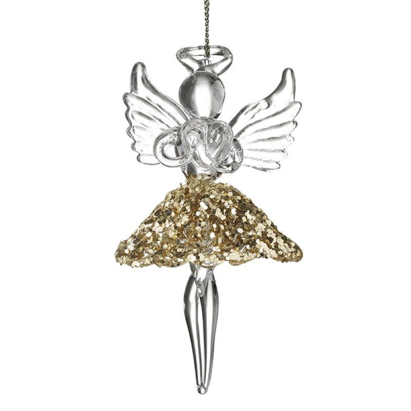 9cm Glass Hanging Figurine Ornament