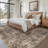Machine Washable Rug Oriental Vintage Non-Slip Low Pile Rubber Backing Area Rug for Living Room Bedroom Kitchen Dining Room-1831684539