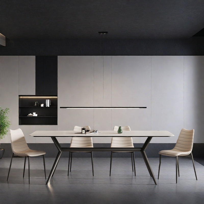 Ensemble de table de petit appartement moderne et simple, H 29,52 po x L 70,86 po x l 31,49 po
