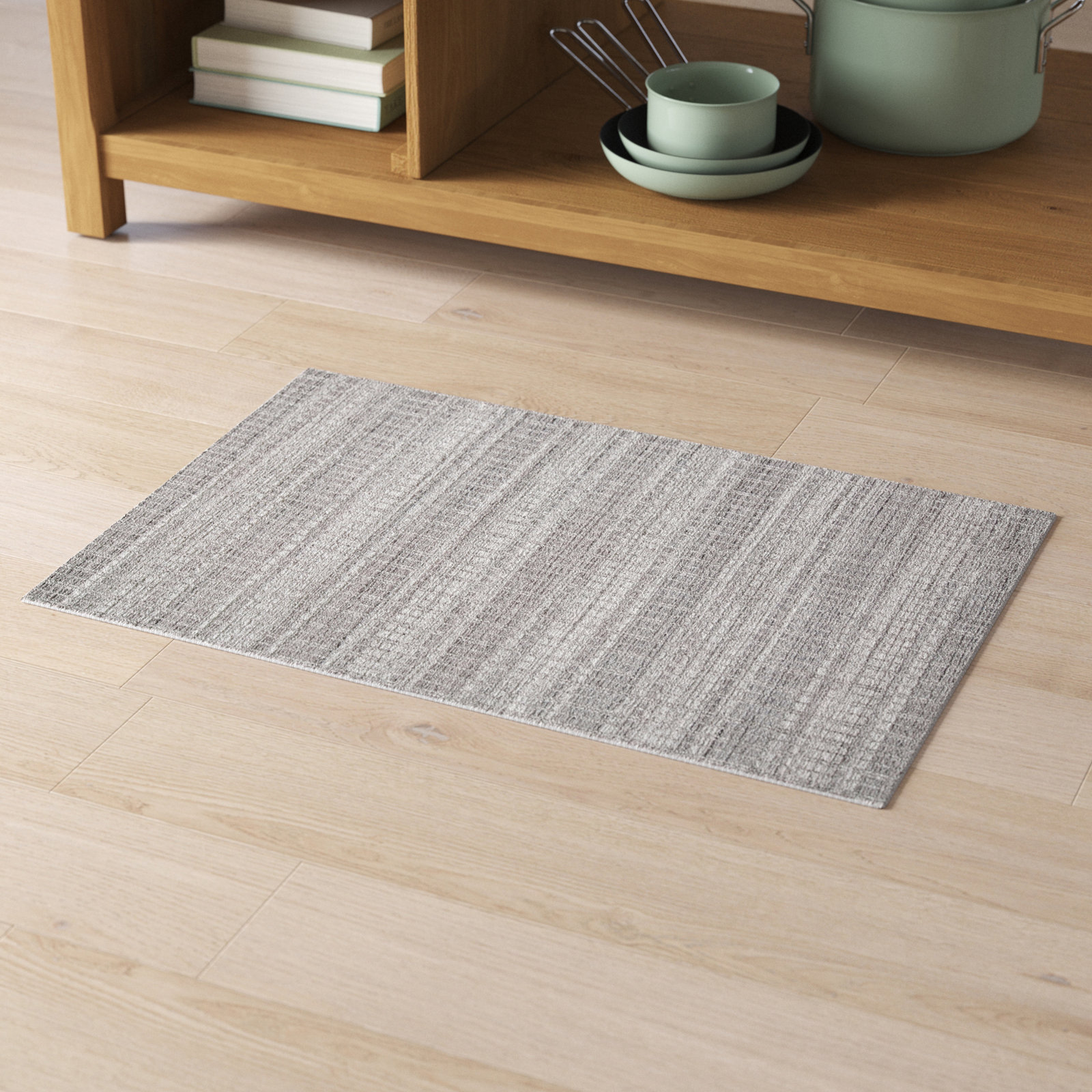 Adriann Gray Hand-Woven Geometric Rug, Rectangle 2' x 3'