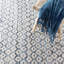 Denim Rag Diamond Ivory Handwoven Cotton Rug-41080384