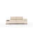 Stylish 3-Seat Sofa-Bed, Cream Chenille Fabric, 91.7 x 32.7 x 36.6 inches | Sturdy Timber Frame, 7-inch Plastic Legs, Comfortable 12.0 cm Foam Seat | Perfect for Living Room, Guest Room, and Versatile Use