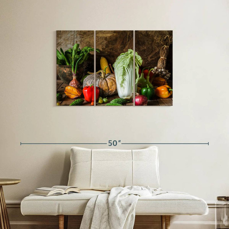 Yarlin Vegetables, 24" H x 38" W