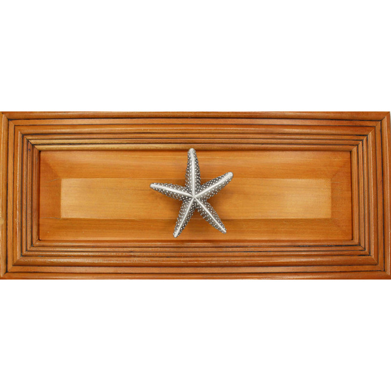 2" Starfish Small Knob, 2.5" L x 2.5" W, 1, Brushed Nickel