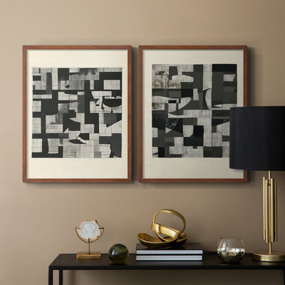 Série ABSTRACT DCCDXC - reproduction encadrée de qualité supérieure - prête à être accrochée - aucun clou requis - aucun clou requis