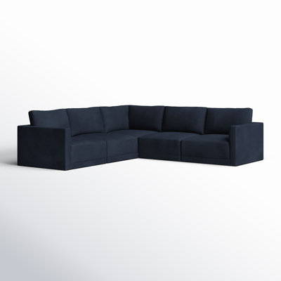 Deirdre 5 - Piece Modular Velvet Reversible Sectional