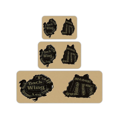 Ensemble de 3 tapis de cuisine Turquie