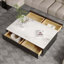 Table basse rectangulaire en bois manufacturé noir-1629923379