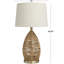 Lampe de table en bois tressé à la main Gossard
