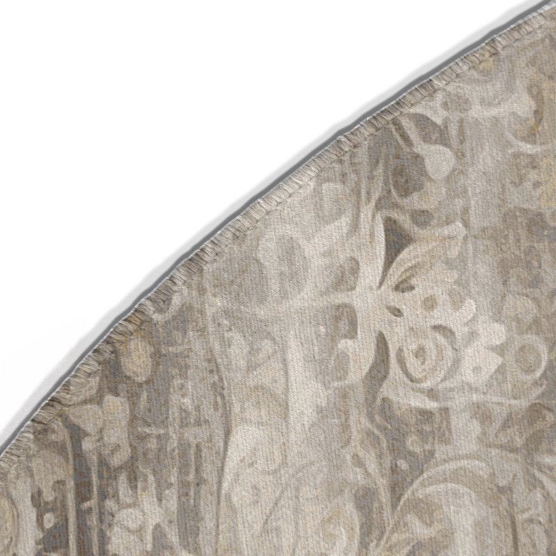 Tapis intérieur et extérieur Subtle Horizon, Rond 5 pi