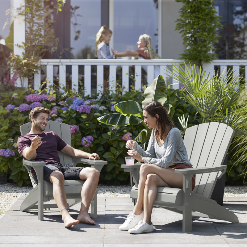 Keter Alpine Adirondack Chair, Grey