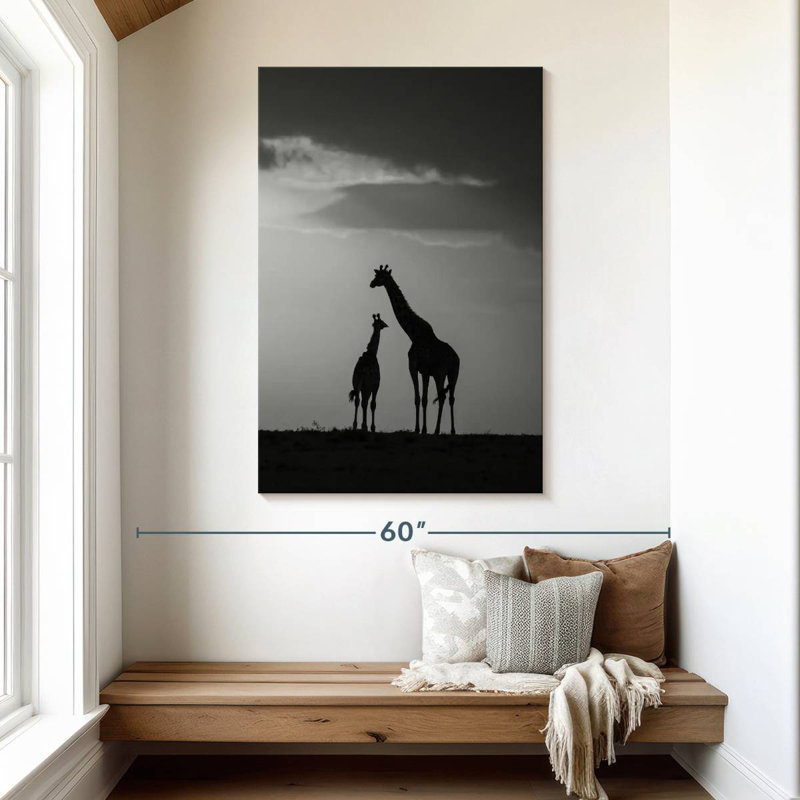 Brampt Giraffe's Affection, 48" H x 32" W